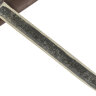 Якутский нож большой 017, ручная ковка, сталь У8, заточка линза, карельская берёза, венге
