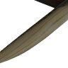 Якутский нож 001, ручная ковка, сталь У8, заточка линза, карельская берёза, лосиный рог